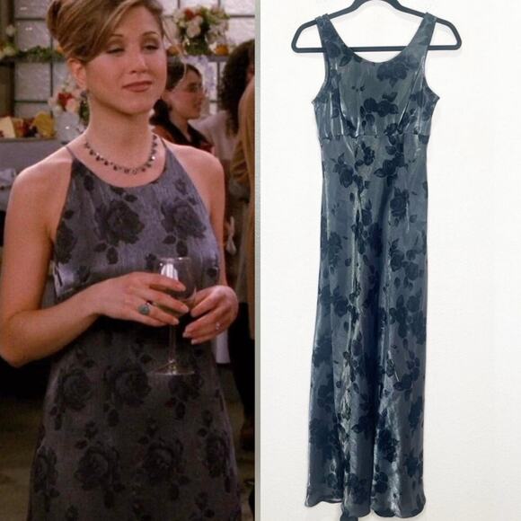 Vintage Alt ASO Rachel Green Friends Iridescent Dress Dark Fairy Whimsigoth - Picture 1 of 11